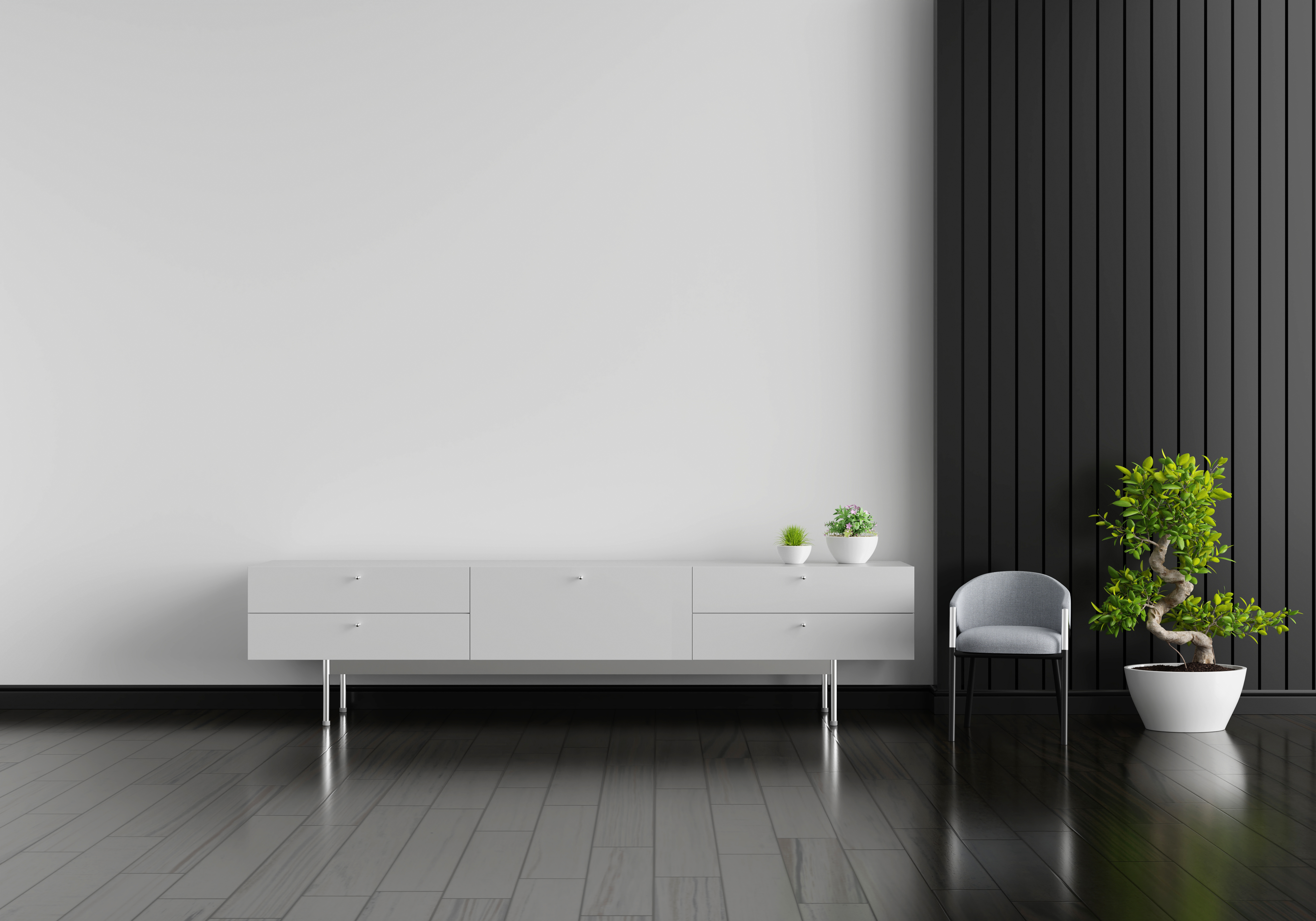 Earth tone color palette in cozy home interior
